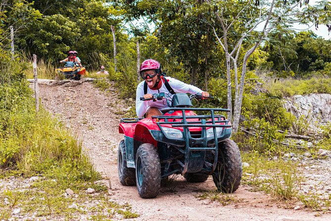 ATV Adventure to Jade Cavern with transfer - Jade Cavern Cenote: stalactites, bats, and the swimming reality check