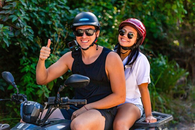 Best Cozumel ATV Jungle Tour + Jade Cavern + Beach + Locker - 2 Hours at San Francisco Beach Club: Pool, Beach, Wi-Fi, Showers