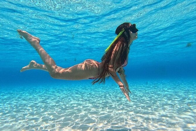 Catamaran in Cozumel with snorkeling at El Cielo and open Bar - Stop 3: El Cielito sandbank at about 1.2 meters deep