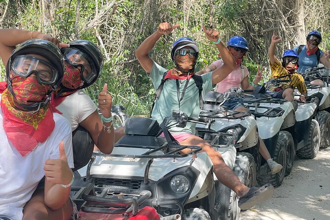 Cozumel ATVs, El Cedral Ruins, Cenote Jade, and Tequila - ATV time through El Cedral town and ruins: the “adventure” part of the day