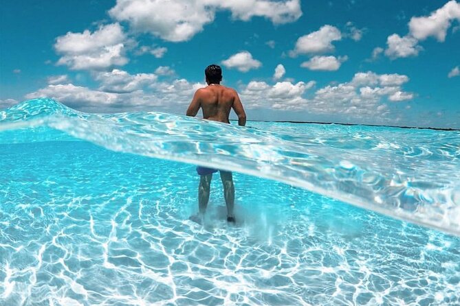 Cozumel Catamaran Fun: Snorkeling, Open Bar & Water Park - El Cielo Sandbar: Shallow Water, Starfish Time, and Possible Variability