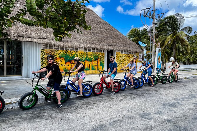 Cozumel: City Tour by E-bike - After lunch: Monumento a la Hispanidad, Grijalva, and the Mayan pyramid area