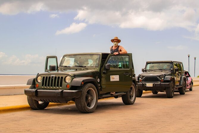 Cozumel Cultural Jeep Tour with Mayan Village and Mexican Lunch - Stop 1: Military Air Base, World War 2 planes, and replica Mayan ruins