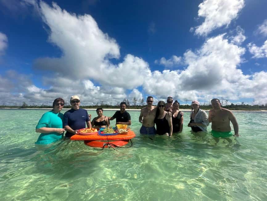 Cozumel, El Cielo: 4-Hour Shared Snorkeling Tour - Cielito break time at El Cedral: snacks, fruit, and beers the safe way