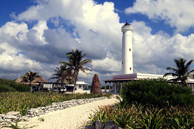 Cozumel National Park and Beach Break: Private Tour - San Miguel de Cozumel: clock tower, central park, an old church, and souvenir time