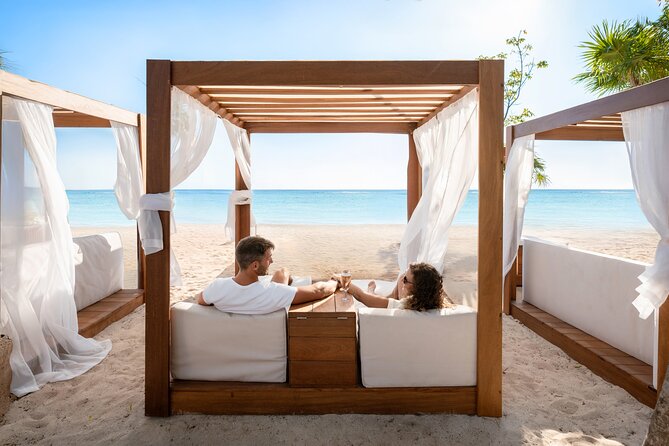 Cozumel: VIP Access Pass at KUZÁ Beach & Adventure Park - Stop 1 on the sand, VIP beach time with waiter service