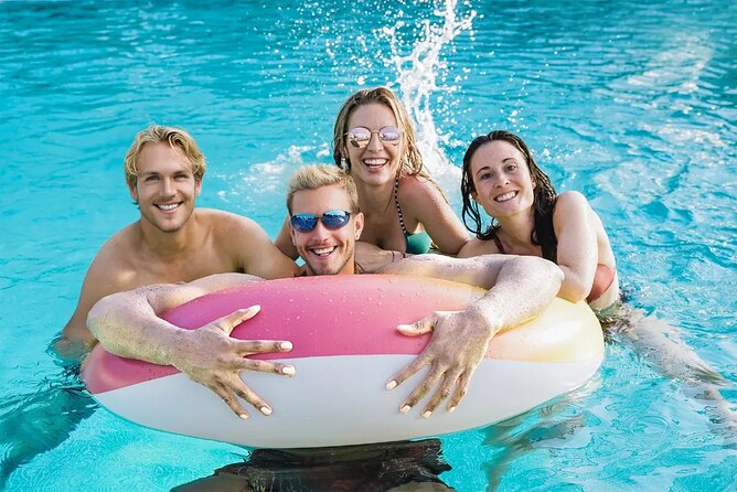 Cozumel: Water Park Adventure, Buffet & Open Bar at KUZÁ Beach - Beach time at KUZÁ: shade, lounge space, and real swim conditions