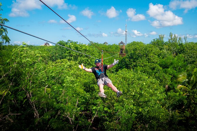 Cozumel zipline thrill adventures - The Jungle Course: 6 Ziplines, Tower Stairs, and the Views Over Cozumel