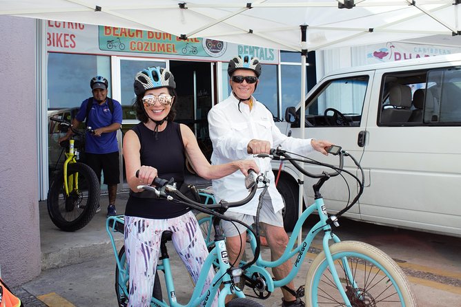 E-Bike City Tour though Cozumel & Taco Tasting Tour - Sand Dollar Sports Dive Center Break: Beach Time Without the Planning