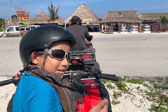 Full Day Private ATV Tour to Tequilera and Mayan Caves - Stop 1 on the other side of Cozumel: wild views and long sandy beaches