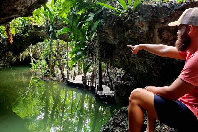 Jade Cavern ATV Tour in Cozumel with Beach Break with transfer - Jade Caverns (Chempita): stalactites, jump holes, and an ecosystem rule