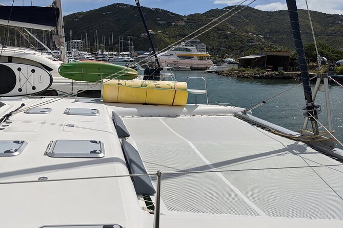 Private 6 Hrs 47 ft. Catamaran Snorkel & Cielo Charter (30p. max) - Kayak, SUP, Float Toys, and Swimming Time That Breaks Up the Day