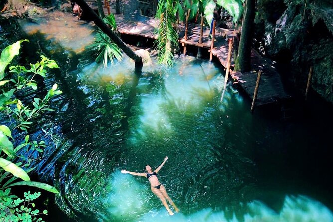 Private Buggy & ATV Tour to Jade Cavern Cenote: All-Inclusive - Jade Cenote, also called Jade Caverns: ATV ride into swim and cliff-jump time
