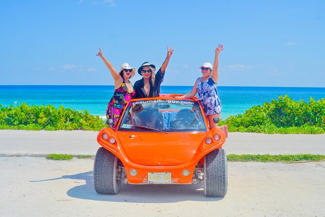 Private Buggy Tour in Cozumel, Snorkel & Lunch: All Inclusive - San Martín beach time: lunch with wide open sea views