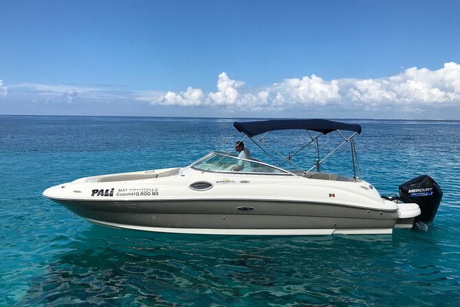 Private snorkeling with 23ft Sea Ray in San Miguel de Cozumel - Stop 1: Snorkeling Palancar Reef without the chaos