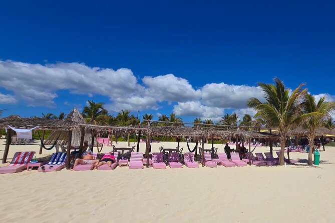 Tour in the Village Shopping and Beach Time in Cozumel - Private beach club: showers, beds, and real Caribbean time