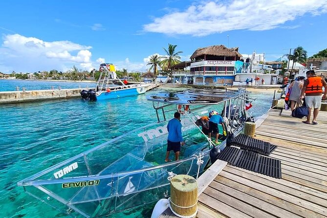 Transparent Boating and Snorkeling Tour in Cozumel All Inclusive - Group Size and the Onboard Experience With a Short Schedule